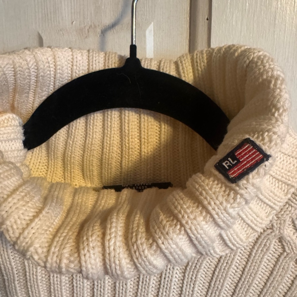 Vintage Polo Ralph Lauren 100 percent cotton Turtleneck sweater - Picture 2 of 6